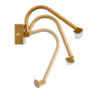 GloboStar® MIRA 60435 Μοντέρνο Φωτιστικό Τοίχου - Απλίκα Καθρέπτη Μπάνιου - Πίνακα LED 12W 1400lm 120° AC 220-240V IP44 Μ60 x Π20 x Υ13cm - Φυσικό Λευκό 4500K - Χάλκινο - 3 Years Warranty