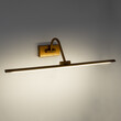 GloboStar® MIRA 60435 Μοντέρνο Φωτιστικό Τοίχου - Απλίκα Καθρέπτη Μπάνιου - Πίνακα LED 12W 1400lm 120° AC 220-240V IP44 Μ60 x Π20 x Υ13cm - Φυσικό Λευκό 4500K - Χάλκινο - 3 Years Warranty