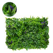 GloboStar® 78434 Artificial - Συνθετικό Τεχνητό Διακοσμητικό Πάνελ Φυλλωσιάς - Κάθετος Κήπος Πεπερόμια - Ζεβρίνα - Πράσινο Μ60 x Υ40 x Π9cm