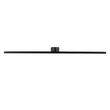 GloboStar® MEGAN 60448 Μοντέρνο Φωτιστικό Τοίχου - Απλίκα Καθρέπτη Μπάνιου - Πίνακα LED 12W 1400lm 120° AC 220-240V IP44 Μ60 x Π12 x Υ4cm - Φυσικό Λευκό 4500K - Μαύρο - 3 Years Warranty