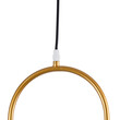 GloboStar® HAMBURG 00592 Μοντέρνο Κρεμαστό Φωτιστικό Οροφής Μονόφωτο 1 x G9 Χρυσό Μεταλλικό Γυάλινο Μπάλα Μ25 x Π20 x Υ50cm