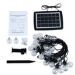 GloboStar® 79666 Διακοσμητική Γιρλάντα 14 Μέτρων με Controller 4 Προγραμμάτων Φωτισμού 30 LED 3W με Ενσωματωμένη Μπαταρία 600mAh - Φωτοβολταϊκό Πάνελ - Αισθητήρα Ημέρας-Νύχτας - Βάση Κήπου & Μαύρο Καλώδιο Αδιάβροχη IP44 Θερμό Λευκό 2700K L22 x W15.5 x H3c