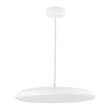 GloboStar® BARON 61255 Κρεμαστή Πλαφονιέρα Οροφής LED CCT 24W 2880lm 120° AC 220-240V - Εναλλαγή Φωτισμού μέσω Διακόπτη On/Off All In One Ψυχρό 6000k+Φυσικό 4500k+Θερμό 2700k Φ40 x Υ10cm - Λευκό - 3 Years Warranty