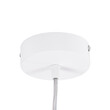 GloboStar® BARON 61255 Κρεμαστή Πλαφονιέρα Οροφής LED CCT 24W 2880lm 120° AC 220-240V - Εναλλαγή Φωτισμού μέσω Διακόπτη On/Off All In One Ψυχρό 6000k+Φυσικό 4500k+Θερμό 2700k Φ40 x Υ10cm - Λευκό - 3 Years Warranty