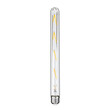 GloboStar® 99020 Λάμπα LED Long Filament E27 T30 Σωλήνας 8W 800lm 360° AC 220-240V IP20 Φ3 x Υ30cm Θερμό Λευκό 2700K με Διάφανο Γυαλί - Dimmable - 3 Years Warranty