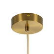 GloboStar® BELLISSIMO 61487 Μοντέρνο Κρεμαστό Φωτιστικό Οροφής Μονόφωτο 1 x E27 Γαλακτερή Γυάλινη Μπάλα με Μεταλλικό Επιχρυσωμενό Πλατίνα Σώμα Φ30 x Υ52cm