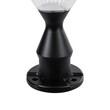 GloboStar® SHARP 90533 Αυτόνομο Ηλιακό Φωτιστικό Κήπου - Κολωνάκι Αρχιτεκτονικού Φωτισμού Εξωτερικού Χώρου LED 10W 330lm 120° με Ενσωματωμένο Φωτοβολταϊκό Panel 6V 2W & Επαναφορτιζόμενη Μπαταρία Li-ion 3.2V 1800mAh με Αισθητήρα Ημέρας-Νύχτας - Αδιάβροχο IP65 - Σώμα Αλουμινίου & ABS - Φ26 x Υ33cm - Ψυχρό Λευκό 6000K - Μαύρο - 2 Χρόνια Εγγύηση