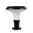 GloboStar® WHISPER 90535 Αυτόνομο Ηλιακό Φωτιστικό Κήπου - Κολωνάκι Αρχιτεκτονικού Φωτισμού Εξωτερικού Χώρου LED 10W 330lm 120° με Ενσωματωμένο Φωτοβολταϊκό Panel 6V 2W & Επαναφορτιζόμενη Μπαταρία Li-ion 3.2V 1800mAh με Αισθητήρα Ημέρας-Νύχτας - Αδιάβροχο IP65 - Σώμα Αλουμινίου & ABS - Φ25 x Υ28cm - Ψυχρό Λευκό 6000K - Μαύρο - 2 Χρόνια Εγγύηση
