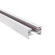 GloboStar® 2L-EUROTRACK 60985 Μονοφασική Ράγα 2 Καλωδίων για Σποτ Ράγας LED AC 220-240V IP20 Μ300 x Π3.4 x Υ2cm - EUROTRACK® System 1L+1N - Αλουμίνιο - Λευκό - 3 Μέτρα - 5 Χρόνια Εγγύηση