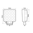 L7235.5 ΠΡΟΒΟΛΕΑΣ ΕΡΓΑΣΙΑΣ 9/32V 48W 16LED 2400lm 6.000K ΔΙΑΘΛΑΣΗΣ (WIDE BEAM) 128x108mm WL-31 LAMPA - 1 ΤΕΜ