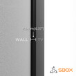 SBOX WALL MOUNT 43'-100', 75KG, 800X600