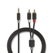 Nedis Cabw22200at50 Stereo Audio Cable 3.5 mm Male - 2x rca Male 5.0m Anthracite