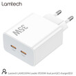 LAMTECH DUAL TYPE-C FAST CHARGER PD35W WHITE