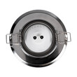 GloboStar® 77817 Χωνευτή Στρογγυλή Βάση για LED Spot GU10 - MR16 - GU5.3 Χρώμιο Κινούμενη σε 2 Άξονες Φ95mm