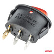 03612/AM ΔΙΑΚΟΠΤΗΣ ON/OFF 3 ΕΠΑΦΩΝ 12V 230A ΟΒΑΛ ΚΟΚΚΙΝΟΣ ΦΩΤΙΣΜΟΣ ΑΜΙΟ - 1 ΤΕΜ.
