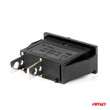 03081/AM ΔΙΑΚΟΠΤΗΣ ON/OFF  2 ΕΠΑΦΩΝ 12V 20A 10mm x 26mm ΜΑΥΡΟΣ  ΑΜΙΟ - 1 ΤΕΜ.