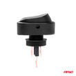 03087/AM ΔΙΑΚΟΠΤΗΣ ON/OFF  3 ΕΠΑΦΩΝ ΜΕ LED ΠΡΑΣΙΝΟ 12/24V Φ12mm 30A ΜΕ ΣΠΕΙΡΩΜΑ ΟΒΑΛ ΑΜΙΟ - 1 ΤΕΜ.