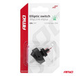 03087/AM ΔΙΑΚΟΠΤΗΣ ON/OFF  3 ΕΠΑΦΩΝ ΜΕ LED ΠΡΑΣΙΝΟ 12/24V Φ12mm 30A ΜΕ ΣΠΕΙΡΩΜΑ ΟΒΑΛ ΑΜΙΟ - 1 ΤΕΜ.