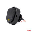 03088/AM ΔΙΑΚΟΠΤΗΣ ON/OFF 3 ΕΠΑΦΩΝ ΜΕ LED ΚΙΤΡΙΝΟ 12/24V Φ12mm 30A ΜΕ ΣΠΕΙΡΩΜΑ ΟΒΑΛ ΑΜΙΟ - 1 ΤΕΜ.