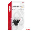 03088/AM ΔΙΑΚΟΠΤΗΣ ON/OFF 3 ΕΠΑΦΩΝ ΜΕ LED ΚΙΤΡΙΝΟ 12/24V Φ12mm 30A ΜΕ ΣΠΕΙΡΩΜΑ ΟΒΑΛ ΑΜΙΟ - 1 ΤΕΜ.