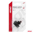 03089/AM ΔΙΑΚΟΠΤΗΣ ON/OFF 3 ΕΠΑΦΩΝ ΜΕ LED ΚΟΚΚΙΝΟ12/24V Φ12mm 30A ΜΕ ΣΠΕΙΡΩΜΑ ΟΒΑΛ ΑΜΙΟ - 1 ΤΕΜ.