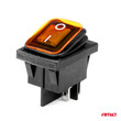 03091/AM ΔΙΑΚΟΠΤΗΣ ON/OFF 4 ΕΠΑΦΩΝ 20A 12/24V ΚΙΤΡΙΝΟΣ ΦΩΤΙΣΜΟΣ ΟΡΘΟΓΩΝΙΟΣ ΑΜΙΟ - 1 ΤΕΜ.