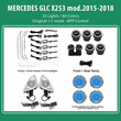 DIQ AMBIENT FULL KIT BENZ GLC (X253) mod.2015-2018 (Digital iQ Ambient Light for Mercedes GLC, 33 Lights)