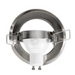 GloboStar® DELTA 77816 Χωνευτό Κινούμενο Στρόγγυλο Σποτ Οροφής για Λάμπα MR16 με Βάση GU5.3 ή GU10 - IP20 - Μεταλλικό - Φ92 x Υ28mm - Νίκελ Ματ - 5 Χρόνια Εγγύηση