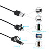 RB-1141 . Ενδοσκοπική κάμερα 720p για κινητά με USB/USB C/MicroUSB 2m Rebel