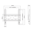 SBOX WALL MOUNT  23' - 43' / 58 cm - 109 cm VESA 200x200 MAX