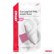 03427/AM ΑΣΦΑΛΕΙΑ JapVal PAL ΑΡΣΕΝΙΚΗ 62mm 30A ΣΕ ΡΟΖ ΧΡΩΜΑ AMIO - 1 Τεμ.