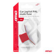 03429/AM ΑΣΦΑΛΕΙΑ JapVal PAL ΑΡΣΕΝΙΚΗ 62mm 50A ΣΕ ΚΟΚΚΙΝΟ ΧΡΩΜΑ AMIO - 1 Τεμ.