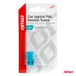 03451/AM ΑΣΦΑΛΕΙΕΣ JapVal PAL ΜICRO 14mm ΘΗΛΥΚΕΣ 20A ΣΕ ΓΑΛΑΖΙΟ ΧΡΩΜΑ AMIO - 2 Τεμ.