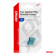 03458/AM ΑΣΦΑΛΕΙΕΣ JapVal PAL ΜICRO 11mm ΘΗΛΥΚΕΣ 20A ΣΕ ΓΑΛΑΖΙΟ ΧΡΩΜΑ AMIO - 2 Τεμ.