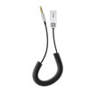 BAS29048/AM ΑΝΤΑΠΤΟΡΑΣ AUDIO BLUETOOTH 5.0 ΑΠΟ USB ΣΕ AUX ΜΑΥΡΟ ΣΠΙΡΑΛ AMIO - 1 τεμ.
