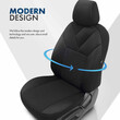 OT77345/AM ΚΑΛΥΜΜΑΤΑ ΚΑΘΙΣΜΑΤΩΝ OTOM RUBY 1202 GREY/BLACK ΜΑΥΡΟ/ΓΚΡΙ ΣΚΟΥΡΟ ΛΙΝΟ & ΔΕΡΜΑΤΙΝΗ SETΑΜΙΟ - 1 σετ.