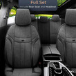 OT86751/AM ΚΑΛΥΜΜΑΤΑ ΚΑΘΙΣΜΑΤΩΝ OTOM SWAN 501 BLACK ΜΑΥΡΟ/ΓΚΡΙ ΣΚΟΥΡΟ ΛΙΝΟ & ΔΕΡΜΑΤΙΝΗ SET ΑΜΙΟ - 1 σετ.