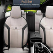 OT86753/AM ΚΑΛΥΜΜΑΤΑ ΚΑΘΙΣΜΑΤΩΝ OTOM SWAN 503 BEIGE ΜΑΥΡΟ/ΜΠΕΖ ΛΙΝΟ & ΔΕΡΜΑΤΙΝΗ SETΑΜΙΟ - 1 σετ.