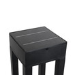 GloboStar® HONEYBEE 90537 Αυτόνομο Ηλιακό Φωτιστικό Κήπου - Κολωνάκι Αρχιτεκτονικού Φωτισμού Εξωτερικού Χώρου LED 10W 330lm 120° με Ενσωματωμένο Φωτοβολταϊκό Panel 6V 2W & Επαναφορτιζόμενη Μπαταρία Li-ion 3.2V 1800mAh με Αισθητήρα Ημέρας-Νύχτας - Αδιάβροχο IP65 - Σώμα Αλουμινίου & ABS - Μ20 x Π20 x Υ60cm - Εναλλαγή Φωτισμού μέσω Τηλεχειριστηρίου All In One Ψυχρό 6000K+Φυσικό 4500K+Θερμό 2700K Dimmable - Μαύρο - 2 Χρόνια Εγγύηση
