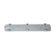 GloboStar® 90611 60cm Tri-Proof Πλαστικό PC Σκαφάκι με Μεταλλικά Clips για 2 x Λάμπες T8 Τύπου Φθορίου LED Τροφοδοσίας Ενός Άκρου Αδιάβροχο IP65
