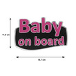 ΑΥΤ.BABY/5-RXCCA BABY ON BOARD ΑΥΤΟΚΟΛΛΗΤΟ ΕΞΩΤΕΡΙΚΗΣ ΧΡΗΣΗΣ 18,7 Χ 11,9 cm ΦΟΥΞΙΑ/ΜΑΥΡΟ/ΧΡΩΜΙΟ ΜΕ ΕΠΙΚΑΛΥΨΗ ΕΠΟΞΕΙΔΙΚΗΣ ΡΥΤΙΝΗΣ (ΥΓΡΟ ΓΥΑΛΙ) - 1 ΤΕΜ.