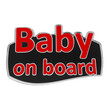 ΑΥΤ.BABY/6-RXCCA BABY ON BOARD ΑΥΤΟΚΟΛΛΗΤΟ ΕΞΩΤΕΡΙΚΗΣ ΧΡΗΣΗΣ 18,7 Χ 11,9 cm ΚΟΚΚΙΝΟ/ΜΑΥΡΟ/ΧΡΩΜΙΟ ΜΕ ΕΠΙΚΑΛΥΨΗ ΕΠΟΞΕΙΔΙΚΗΣ ΡΥΤΙΝΗΣ (ΥΓΡΟ ΓΥΑΛΙ) - 1 ΤΕΜ.