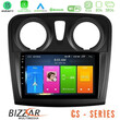 Bizzar cs Series 4core Android13 2+32gb Dacia Sandero 2014-2020 Navigation Multimedia Tablet 9 u-cs-Dc0621