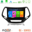 Bizzar cs Series 4core Android13 2+32gb Jeep Cherokee 2014-2019 Navigation Multimedia Tablet 9 (Ασημί Χρώμα) u-cs-Jp0077s