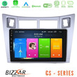 Bizzar cs Series 4core Android13 2+32gb Toyota Yaris Navigation Multimedia Tablet 9 (Ασημί Χρώμα) u-cs-Ty626s
