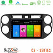 Bizzar cs Series 4core Android13 2+32gb vw Tiguan Navigation Multimedia Tablet 9 (23mm Alarm Button) u-cs-Vw0639