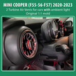 DIQ AMBIENT 8176XB COOPER (F55-56-F57) mod. 2020-2023 (Air Vents with Ambient Light for MINI COOPER (F55-56-F57) mod. 2020-2023 with Ambient Lights)