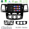 Clarion Gl300 Series 4core Android11 2+32gb Toyota Hilux 2007-2011 Navigation Multimedia Tablet 9 με Carplay & Android Auto u-gl3-Ty0571