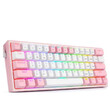 Gaming πληκτρολόγιο - Redragon K616-RGB Fizz Pro (Pink/White)