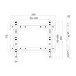 DM-2343FS . Βάση TV 23"-43" έως 45kg σταθερή επιτοίχια DM PRO μαύρη
